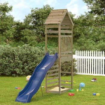 Parque infantil de exterior vidaXL - Madera de pino impregnada, resistente a la intemperie, ideal para uso al aire libre, diseño seguro y duradero, fácil de montar