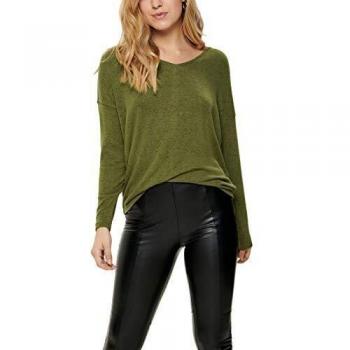 Only Jersey de Punto ONLMAYE LU L/S Button Pullover CC KNT para Mujer Mujer Color: Lizard Talla: XS