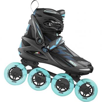 Patines en Línea Roces Helium TIF II para Mujer Negro-Azul