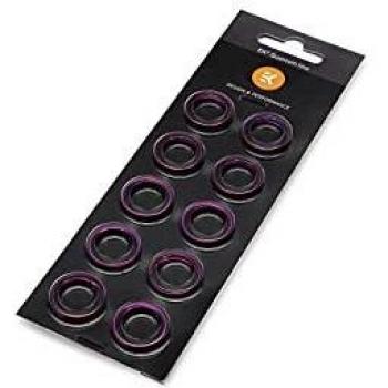 EKWB EKTorque HTC12 Color Rings Pack Morado 10pcs Accesorio Racor