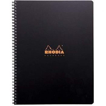 RHODIA Active - Cuaderno de anillas A4, negro