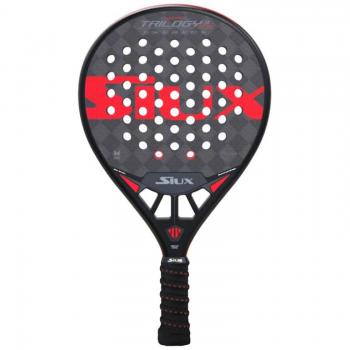Siux Pala De Pádel Trilogy 3 Control - Palas de pádel con un diseño orientado al control, fabricada en carbono, núcleo de goma EVA para mayor confort y potencia, superficie rugosa para efectos mejorados, balance bajo
