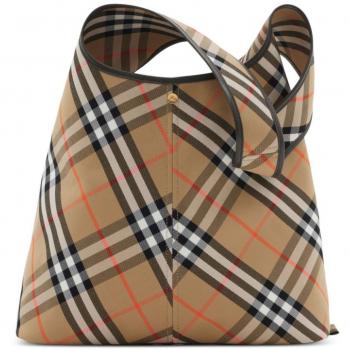 Burberry Women's Vintage Check Tote Bag in Beige, Size: ONE SIZE