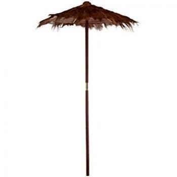 Parasol de Hoja de Cocotero Marrón 150x150x270 cm Modelo Punta Cana Pequeño