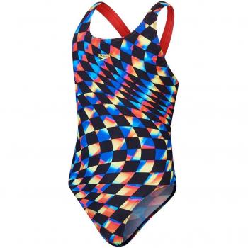 Bañador de niña de natación Speedo Digital Allover Leaderback