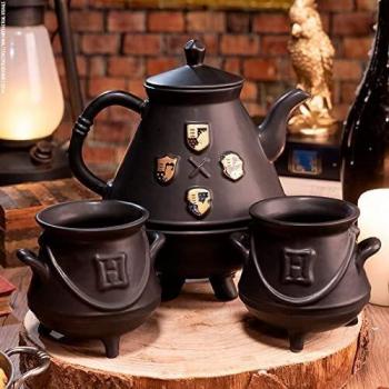 Set de Tetera y Tazas Calderos Hogwarts Harry Potter