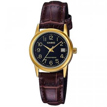 Reloj de Pulsera CASIO COLLECTION Resistente Al Agua 3 ATM - LTP-V002GL-1B