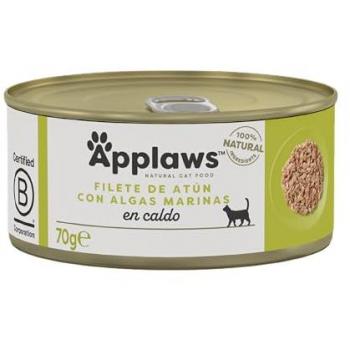 Applaws Comida Húmeda para Gatos Adultos Lata de Atún con Algas 24x70g