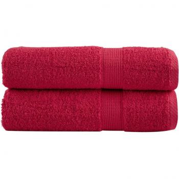 Toallas de mano SOLUND Premium 2 piezas Rojo 50x100 cm 600g/m²