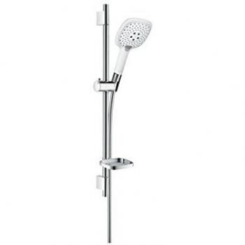 Hansgrohe 27856400 Raindance Select E 150 set de ducha, 3 tipos de chorro, blanco/cromo