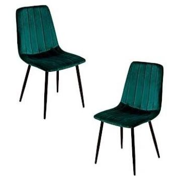 Pack 2 Sillas de Comedor Liny Terciopelo Verde