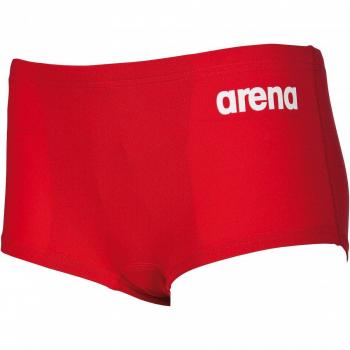 Arena Solid Squared Short Bañador, Niños, Red/White, 10/11