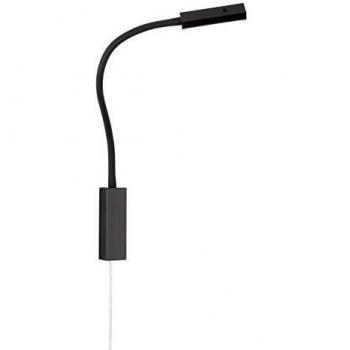 Aplique LED Raik con control por gestos, 1x5W, 3000K, negro, dimmable