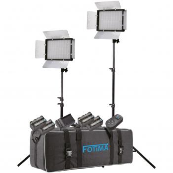 Fotima FTL-680 - Kit de iluminación, Color Negro