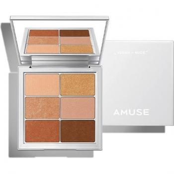 Amuse Vegan Sheer Eye Palette - Burst of Luminosity 6x1.6g - 01 Sheer Nude