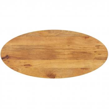 Tablero de mesa ovalado madera maciza de mango 100x40x2,5 cm