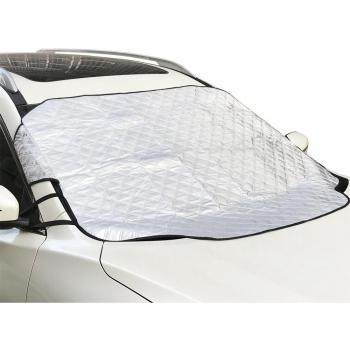 jzf coche parabrisas cubierta de nieve Sun Shade pantalla, nieve, hielo, sol y protector contra congelación en todo tipo de clima – apropiado para la mayoría de coches y SUVs