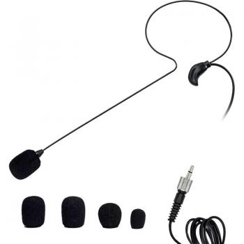 Nady HM-45U Headmic Headworn Uni-Directional Condenser Microphone, 3.5mm, Black