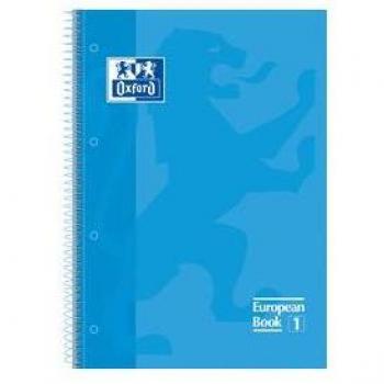 Cuaderno Oxford Europeanbook 1 Turquesa A4 Cuadriculado 5x5mm - 80 Hojas