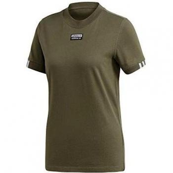 adidas tee Camiseta de Manga Corta, Mujer, Legacy Green, 44