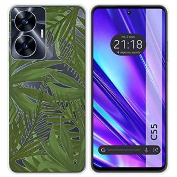 Funda de Silicona Transparente Personalizada con Diseño Jungla para Realme C55