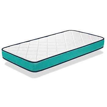 Colchón Cuna Bebé 57X117 - 10 cm - Núcleo de Espuma Perforado y Antibacteriano