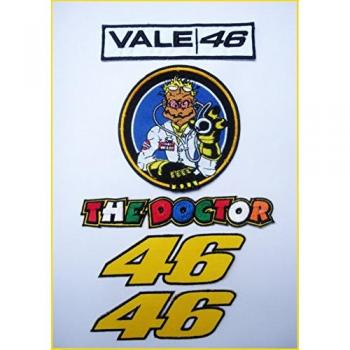 VR46 Valentino Rossi The Doctor patch parches #2 - Set of 5 pieces