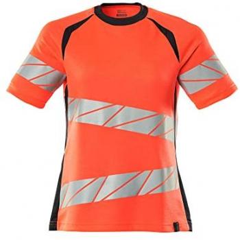 Camiseta de Manga Corta Hi-Vis Accelerate Safe 19092 en Rojo/Navy (2XL)