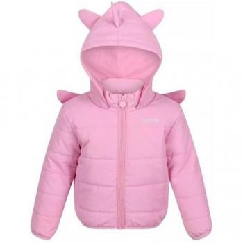 Chaqueta Unicornio Regatta para Niñas - Impermeable, transpirable, con capucha ajustable, diseño colorido y divertido de unicornio, ideal para actividades al aire libre