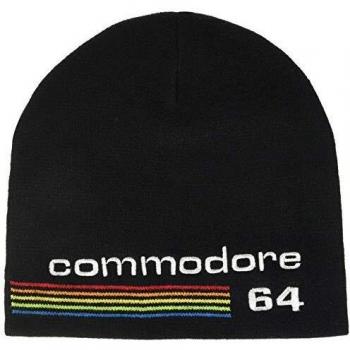 Gorro Unisex Difuzed con Logo Bordado Commodore 64, Color Negro, Talla Única
