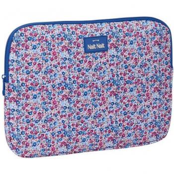 Funda para Portátil 14 Flores Coimbra Azul - Licencia Oficial - Diseño Elegante - Ideal para Protección - Material Resistente - Cierre de Cremallera Seguro