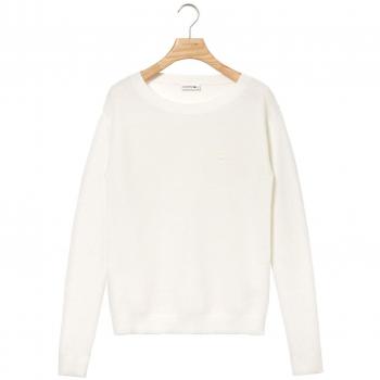 Lacoste Women's Off White Sweater Off-White in Size EU 42 / XL