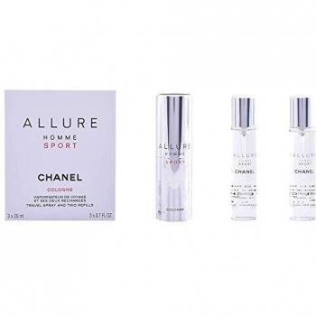 Chanel Allure Homme Sport Cologne Travel Spray 2 Refills EDC (3 pcs) 20ml