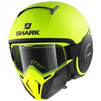 Shark Casco de moto STREET DRAK NEON SERIE MAT YKK, Amarillo, S