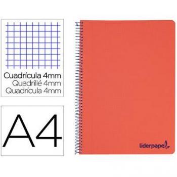 CUADERNO LIDER 4MM A4 WONDER 80HJ 90GR TAPA PLASTICO