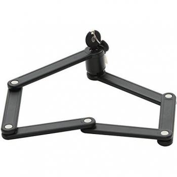 Antirrobo plegable Auvray City Lock 85 - Antivol pliant, longitud de 85 cm, fabricado en acero resistente, con un sistema de cierre seguro, diseño compacto y ligero para facilitar el transporte