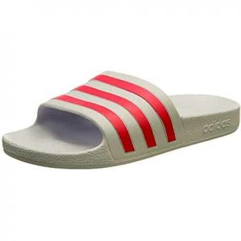 Adidas Women's Adilette Aqua Slides, Size: UK 4, Colour: White/Rose Tone