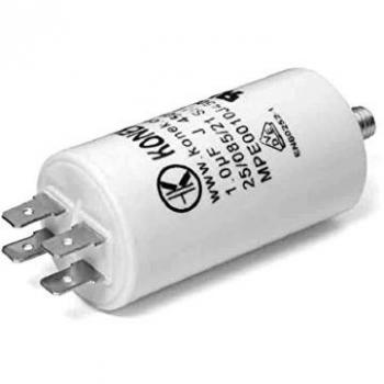 Condensador mka 50uf 5% 450V ø5x11cm con espiga M8 y faston doble Konek