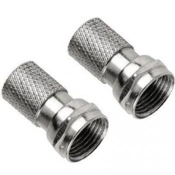 Hama 042856 - Conector de satelite, 5,5 mm, 2 unidades