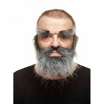 Bigote postizo Viving Costumes 205045 un tamaño gris