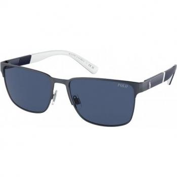 Polo Ralph Lauren PH3143 942180 Men's Square Navy Blue Sunglasses Size 57