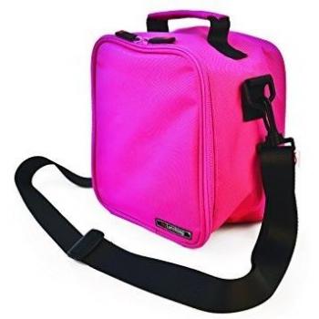 IRIS Basic Bolsa Porta Alimentos, Tela, Rosa, 21x13.5x22 cm