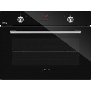 Horno compacto Taurus autolimpieza WaterSteam, 7 funciones - HM750BKD