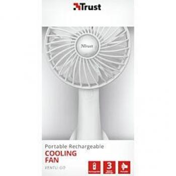 Ventilador Trust VENTU-GO Portable Bateria USB White