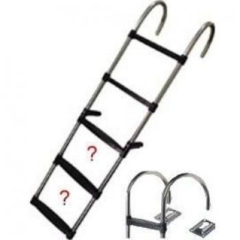 Lalizas Escalera de Baño INOX 5/136cm/35cm/2900gr