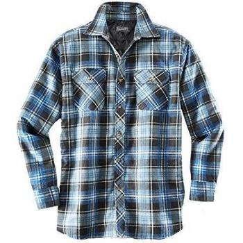 Terratrend Job 0163-l-7470 tamaño grande Thermo camiseta - Azul marino/azul claro