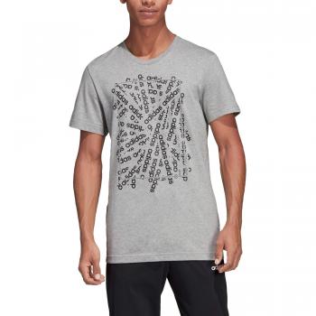 adidas E Lin Scatter T Camiseta, Hombre, Gris, 2XL