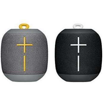 UE Wonderboom - Altavoz inalámbrico Bluetooth, resiste los golpes y es impermeable, con conexión por partida doble, combo negro y gris