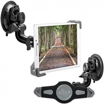 kwmobile Soporte de luna para Asus ZenPad 7 - Soporte de coche con ventosa en negro