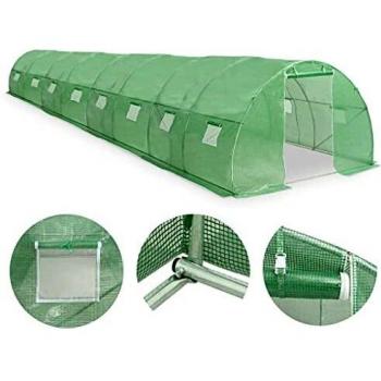 vidaXL Invernadero con Cimientos Acero 36m² 1200x300x200 Invernáculo Jardinera